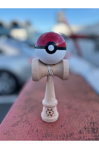 Kendama USA POKEMON KENDAMA ORIGINAL BEST QUALITY PROFESSIONAL WOODEN RED MODEL USA