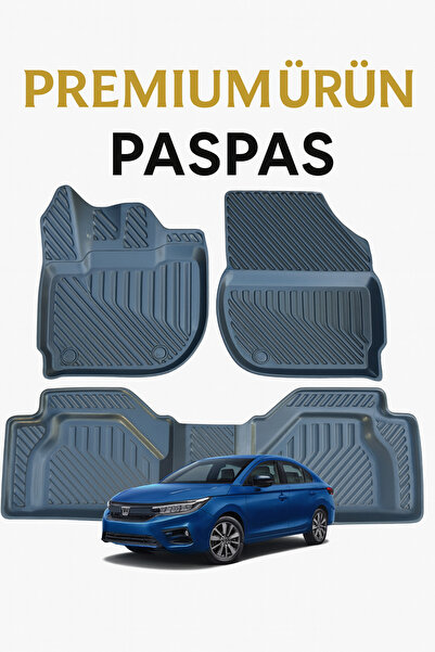 Black Gold Honda City 2021+ Uyumlu 3D Oto Paspas Premium