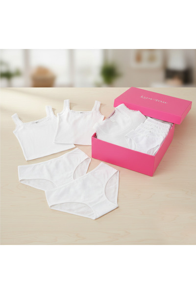 Altınay 10'lu Çeyiz ve Gelin Bohçası Seti - Kalın Askılı Atlet ve Jakarlı Külot Seti Paketi - Gset2