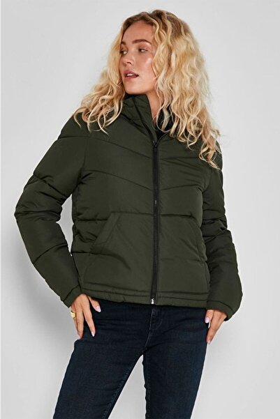 Noisy May Nmdalcon Hooded Padded Jacket, Green, M