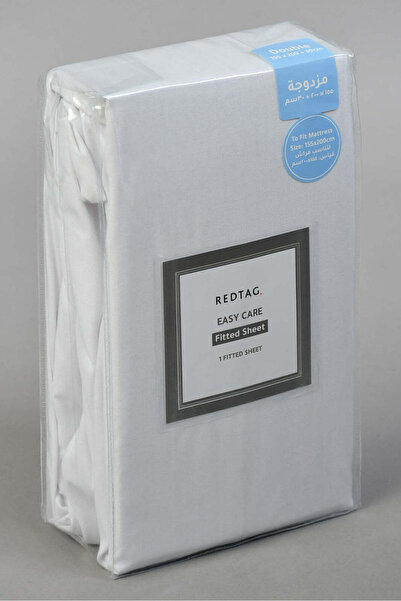 REDTAG White Fitted Sheet (Double Size)