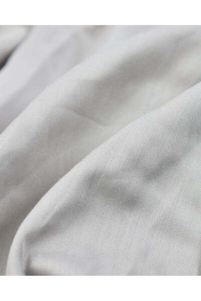 REDTAG Grey Cotton Fitted Sheet (Double Size)