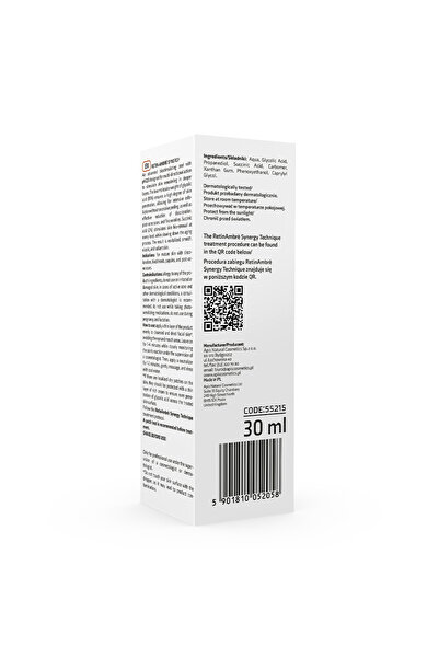 Apis Natural Cosmetics Retin-Ambre Synergy Acid Peel with 15% glycolic acid and 2% succinic acid, 30 ml