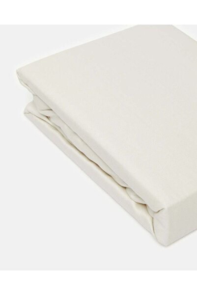 REDTAG Ivory Cotton Fitted Sheet (Double Size)
