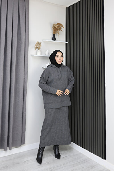 sorisso Knitwear Set Hooded Sweater and Dress