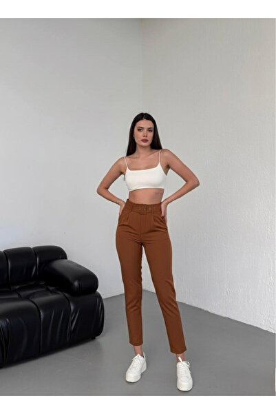 HA-KA GİYİM Γυναικεία πλισέ ζώνη διπλής όψης από εισαγόμενο ύφασμα υψηλής ποι...