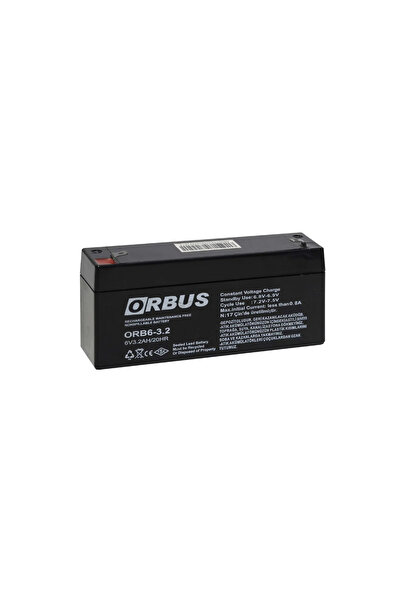 ORBUS 6V 3.2AH KURU TİP AKÜ