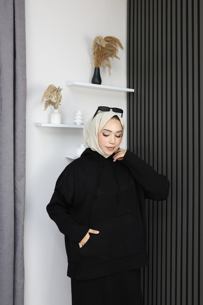 sorisso Knitwear Set Hooded Sweater and Dress