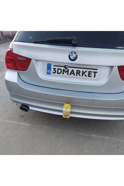 3DMarket Tow hitch ornament with anti-theft – Homer Simpson