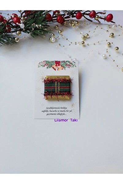 Lilamor 5 Adet Yılbaşı Yeni Yıl Hediyesi Madlen Çikolata (kartlı,kurdele süslü)