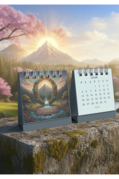 Miona 2026 Masaüstü Mitolojik Temalı Takvim - Ötüken (8x11)