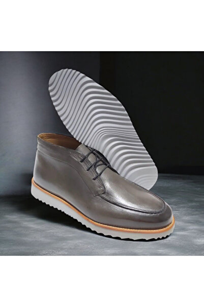 VİVA SHOES 100% Genuine Leather Eva Sole Men's Half Boots