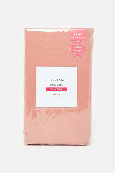 REDTAG Orange Fitted Sheet (Twin Size)