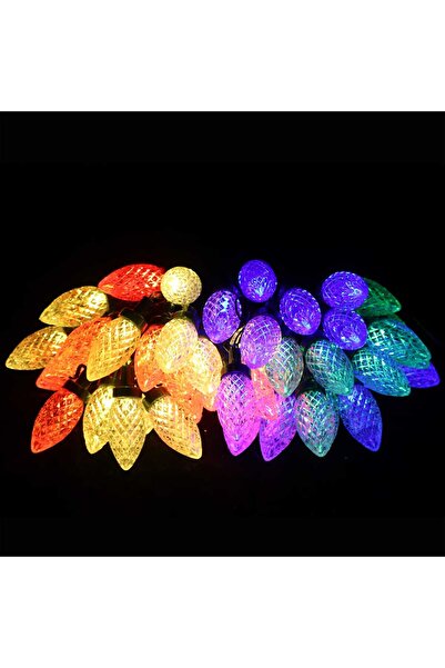 Goliat LAMPKI CHOINKOWE SZNUR DEKORACYJNY SZYSZKI 50 LED MULTIKOLOR