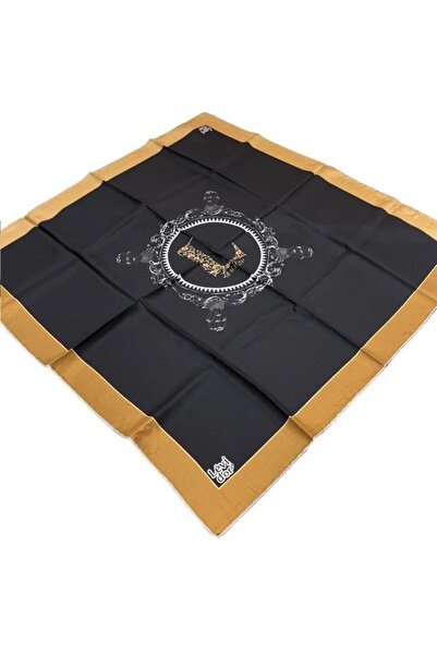 Levidor Копринен шал от кепър - 4215-01 Черно кафе