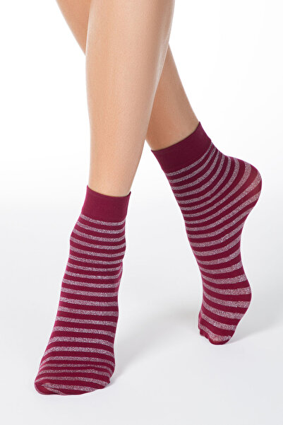 Conte Elegant 1/2 socks in polyamide with striped pattern and lurex, Fantasy ...