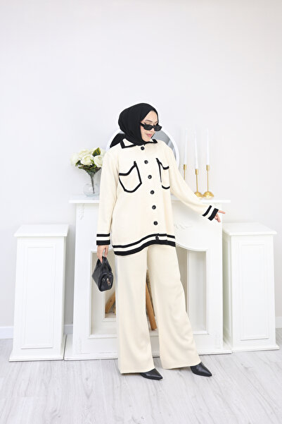 sorisso Button Detailed Knitwear Set