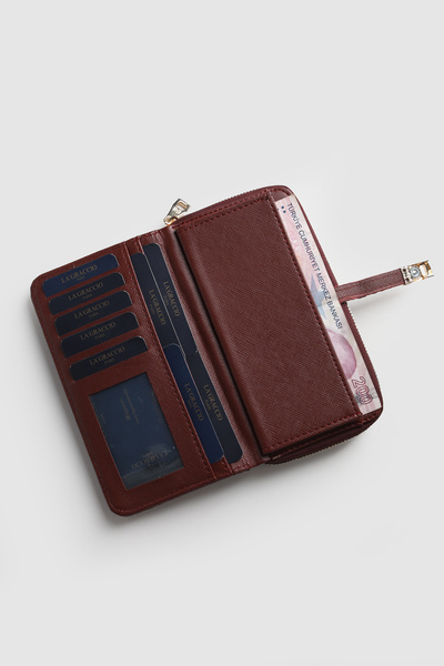 La La'Graccio Paris La'Graccio Paris Women's Cakes Handy Wallet Burgundy