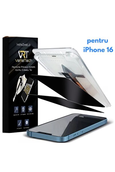 VeReTech Folie de Protectie Privacy, InstaShield by pentru iPhone 16, cu Kit ...