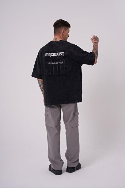 Machinist Men's Be Bold Be You Washable Oversized T-Shirt Anthracite Effect