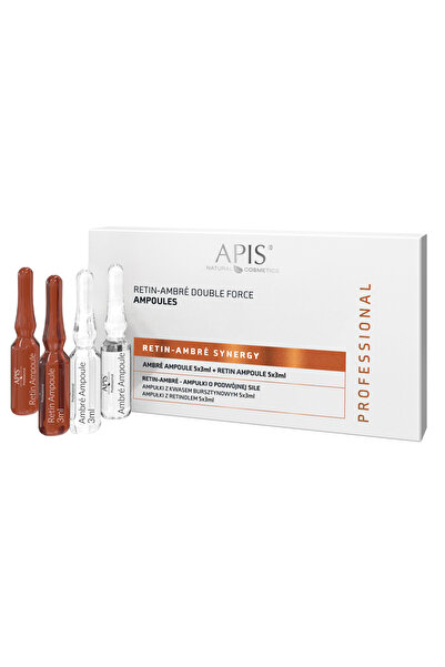 Apis Natural Cosmetics Retin-Ambre Synergy multi-purpose anti-aging ampoules with retinol for smoothing, 10 x 3 ml