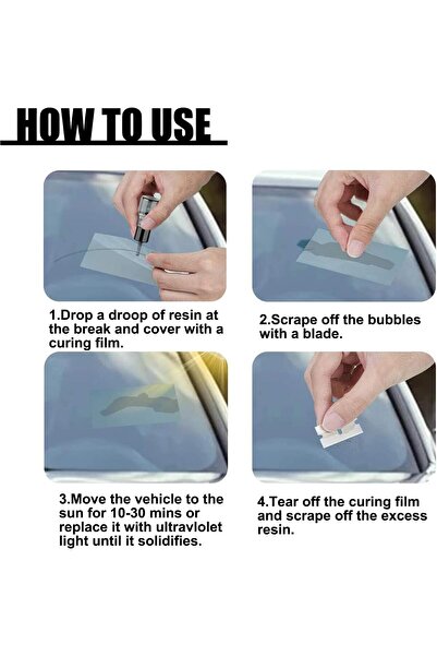 NALACAL مجموعة إصلاح شقوق الزجاج الأمامي للسيارات بتقنية النانو