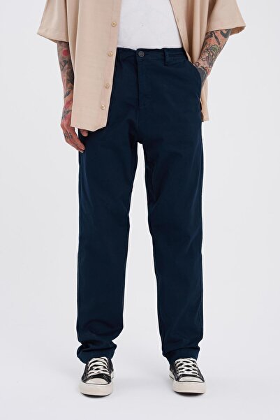 Machinist Men's Basic Solid Jean Pants Dark Blue