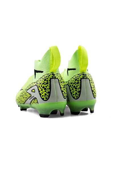 SHOUGO Professional Sock-Footed Comfortable Football Shoes and Turf Field Green