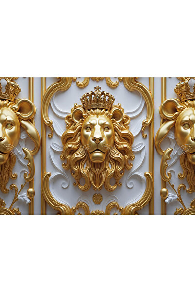 VIODESIGN Fototapet 3D, autoadeziv, Leu , multicolor,80x120 cm 3D232