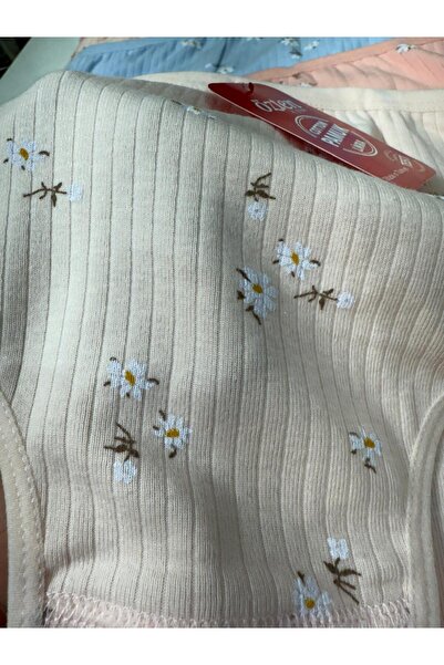 Özten Pachet de 6 chiloți din bumbac cu model floral Q125A