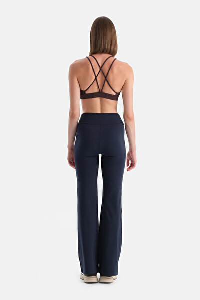 Dagi Navy Blue Women's Flared Tights