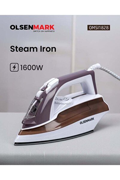 Olsenmark 1600W Multi-Color Steam Iron, Dry/Steam/Adjustable Steam