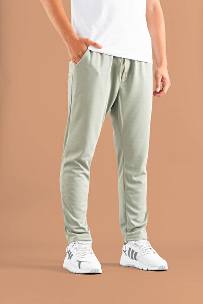 bombe Men's Elastic Corded Jogger Pants Stone