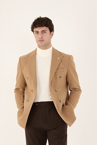 ABOUT US Мъжки кашмирен сако с модерна кройка #K4057