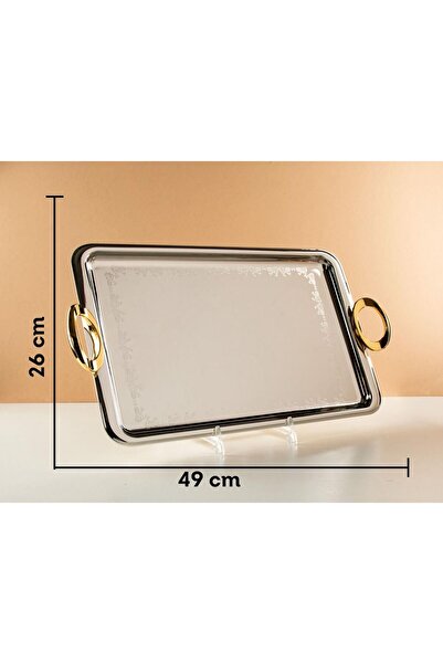 TOHFAT-AL MAIDAH Luxury steel serving trays with a modern and distinctive design