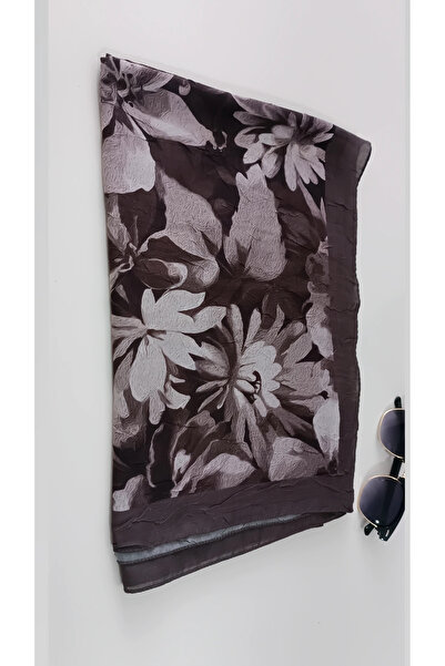 GÜLSEVEN New Season Bamboo Wrinkle Shawl That Looks Like Nothing When Worn Ba...