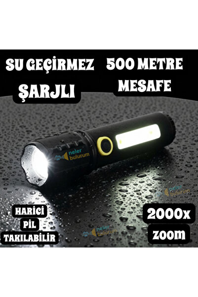 nelerbulurum SU GEÇİRMEZ ŞARJLI 2000X ZOOMLU FLASH ÖZELLİKLİ 500 METRE METAL ...