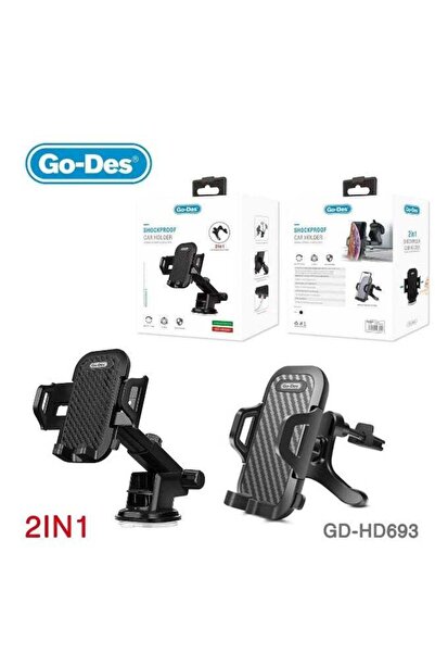 Go-Des GD-HD693 2 In 1 Shockproof Car Holder