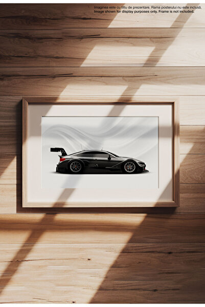 21mxm Sports Car Canvas Poster - Unframed Digital Print on Matte Canvas - 1391 M4 DTM 2015 Black