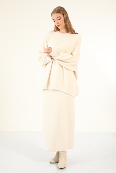 My City 40803 - Stylish Comfortable Soft Textured Knit Skirt Sweater Women's Set