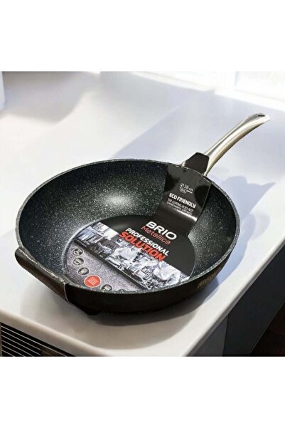 dealshopromania Tigaie wok Brio cu marmură, 28 cm, gătește sănătos