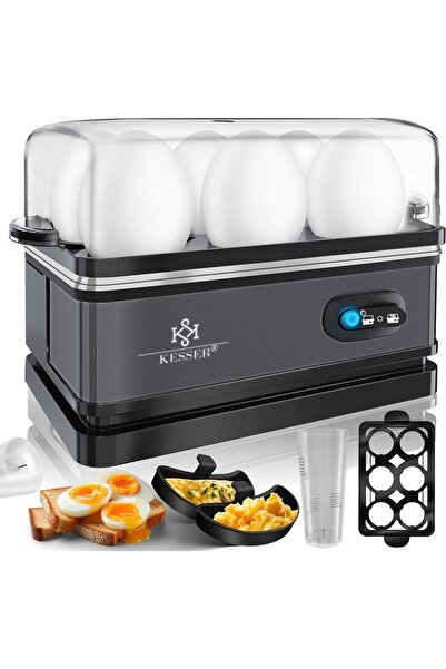 KESSER Fierbător electric pentru ouă de 400 W, cu temporizator Negru/Antracit