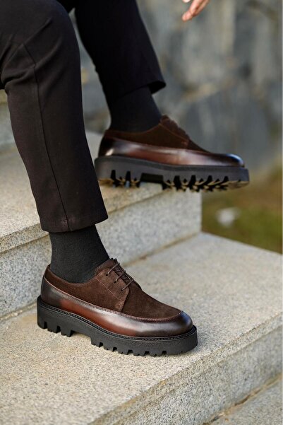 Ahmed Hamdi Bey Anton Brown Men's Leather Shoes