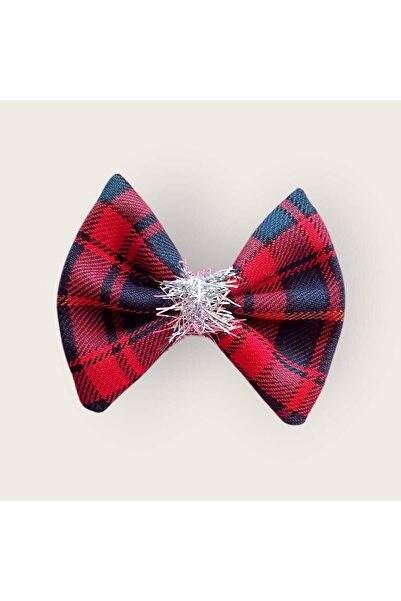 Minvallife Special Design White and Plaid Christmas Etc. 8 cm Automatic Clip-On Short Tail Buckle for Special Occasions