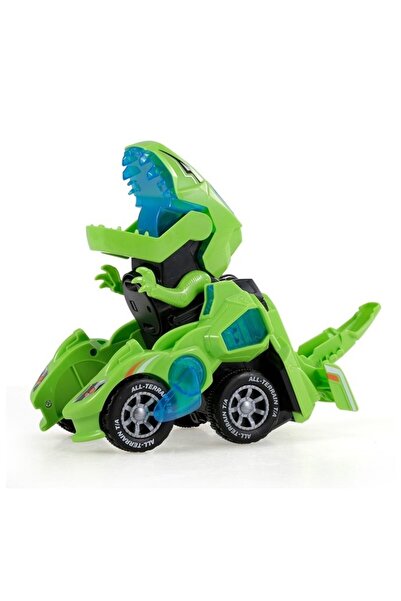 O.M.D Green Transformer Dinosaur Car