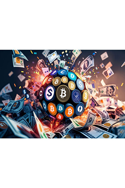 VIODESIGN Fototapet 3D, autoadeziv, Cripto , multicolor,80x120 cm 3D243