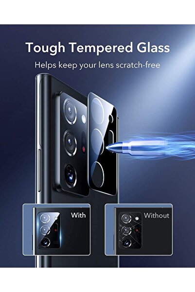 NEONI Camera Lens Protector for Samsung Galaxy Note 20 Ultra - 3D Tempered Glass (2-Pack)