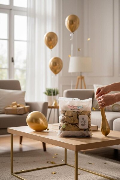 Cadde Süs بالون كروم ملون 10 قطع