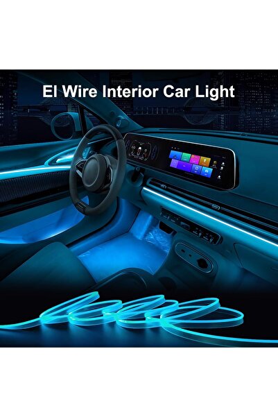 Generic Ambient lighting for dashboard and doors with a color-changing LED neon controller, wired and USB port, easy to install