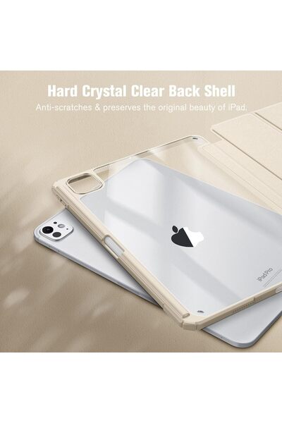 OSIRION Hybrid Slim Case for iPad Pro 11-inch (M5/M4) with Built-in Pencil Holder, Starlight